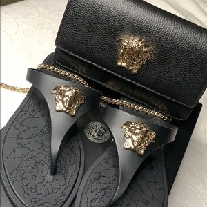 Medusa Palazzo Thong Sandals